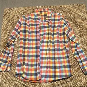 ❤️ Offers Alan Flusser Multicolored Checkered Men's Shirt
